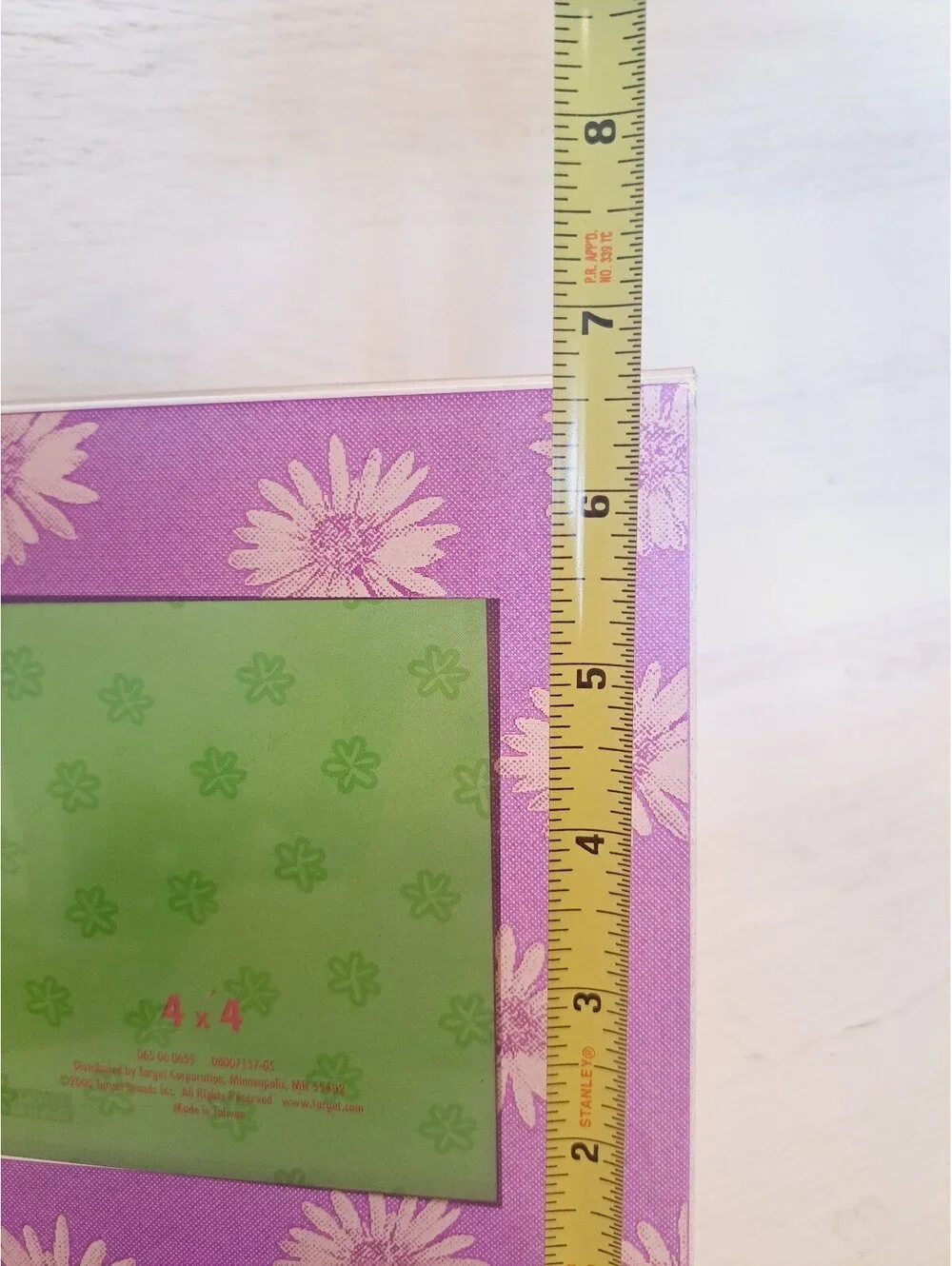 Purple Flower Picture Frame Boho Chic Bohemian Photo 4x4